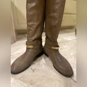 Italina Boutique Purchased Chestnut buckle riding boots Size 8.5